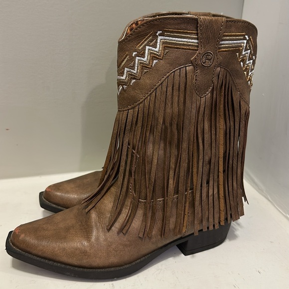 Roper Brown Fringe boots - Picture 3 of 5